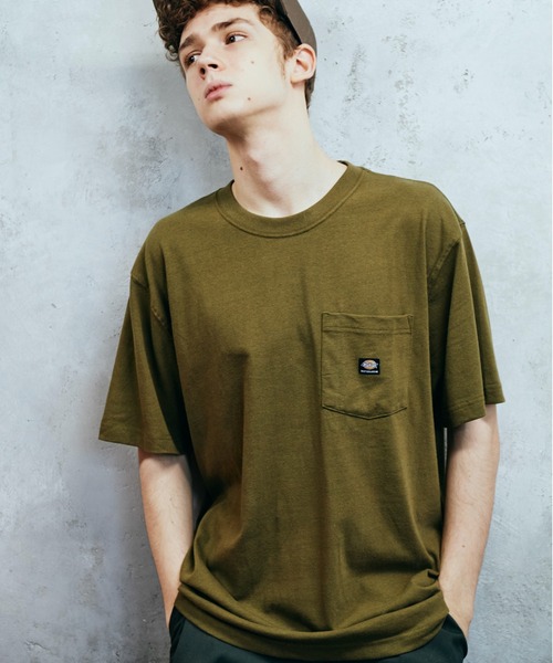 Dickies(ディッキーズ)の「DICKIES SKATEBOARDING/ディッキーズスケートボーディング SB H/W SS POCKET TEEヘビーウェイトSSポケットT-シャツ(Tシャツ/カットソー・メンズ・ブラック/ブラウン/オリーブ/ホワイト・X-LARGE/LARGE/MEDIUM)」の4枚目の写真