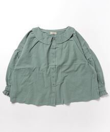 Samansa Mos2 | ギャザー羽織りシャツ(シャツ/ブラウス)