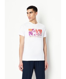 ARMANI EXCHANGE | 【A|X アルマーニ エクスチェンジ】フローラルプリント　半袖クルーネックTシャツ/SLIM(Tシャツ/カットソー)