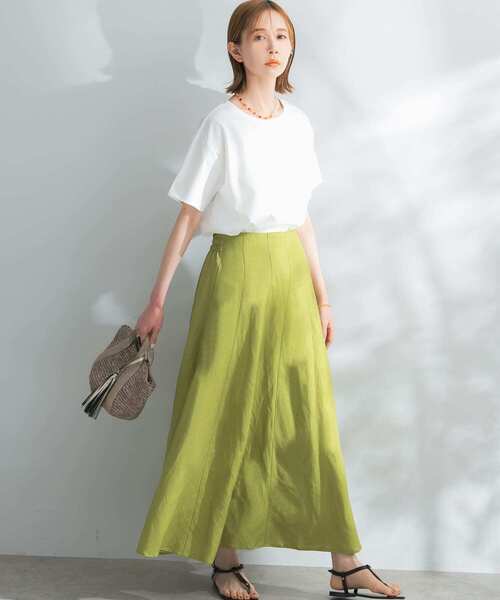 URBAN RESEARCH ROSSO（アーバンリサーチロッソ）の「UVスーピマコットンTシャツ（Tシャツ/カットソー・レディース・グリーン系その他/ブラウン系その他/ネイビー/オフホワイト・FREE）」の9枚目の写真