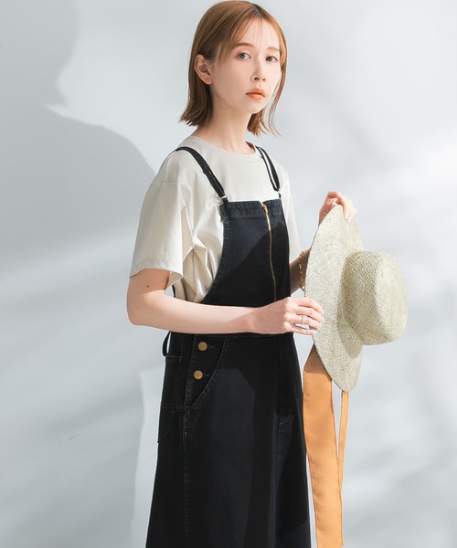 URBAN RESEARCH ROSSO（アーバンリサーチロッソ）の「UVスーピマコットンTシャツ（Tシャツ/カットソー・レディース・グリーン系その他/ブラウン系その他/ネイビー/オフホワイト・FREE）」の10枚目の写真