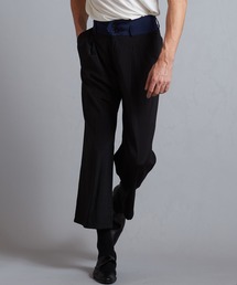 【NO ID.】High Waist Tuck Baggy Pants / ハイ ウエスト タック バギー パンツ