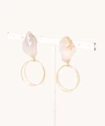 【BEMEE】鉱石アシメントリーピアス(MA)