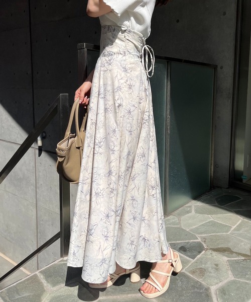 one after another NICE CLAUP（ワンアフターアナザーナイスクラップ）の「【S/Mサイズあり】バックレースアップフレアスカート（スカート・レディース・その他/モカ/ブラック/ドット・SMALL/MEDIUM）」の15枚目の写真