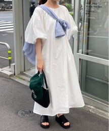 PUAL CE CIN | 【WEB限定】バルーン袖ワンピース(ワンピース)