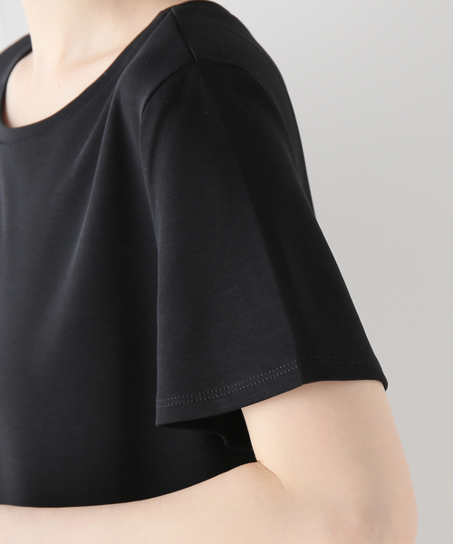 La TOTALITE（ラトータリテ）の「ペプラムプルオーバー5分丈（Tシャツ/カットソー・レディース・ブラック/ホワイト・FREE）」の18枚目の写真