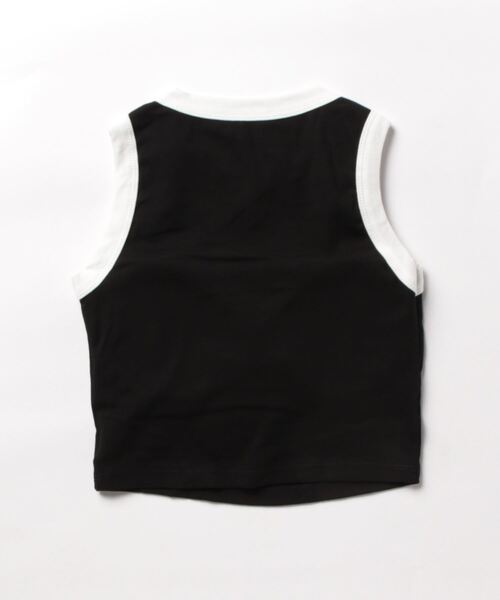 PRIVATE  BEACH（プライベートビーチ）の「クロップド丈配色カップ付タンクトップ（タンクトップ・レディース・ブラック/アイボリー/ブラウン/ホワイト・FREE）」の18枚目の写真