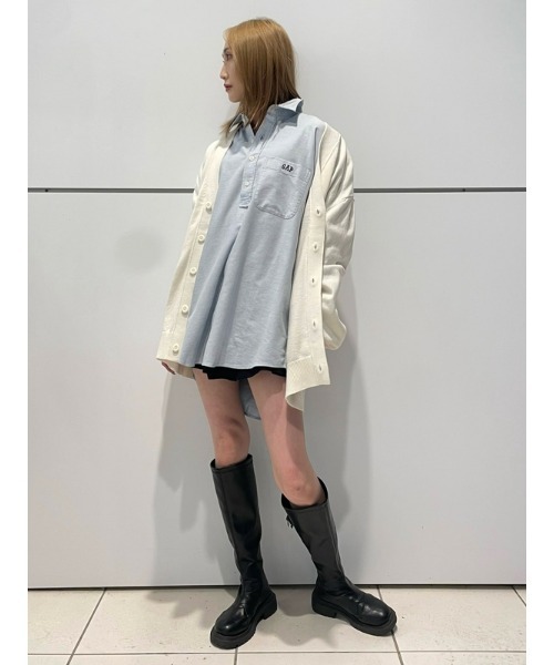 GAP（ギャップ）の「Gapロゴ オックスフォード プルオーバーシャツ（シャツ/ブラウス・メンズ・ブラック/ホワイト/ライトブルー・XL/S/M/L/XS）」の16枚目の写真