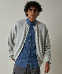 MOSS STITCH CREW CARDIGAN / 鹿の子クルーネックカーディガン