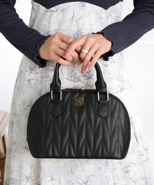 ALTROSE（アルトローズ）の「キルティング 2WAY ショルダーバッグ ボストン ロージア（ボストンバッグ・レディース・ブラック/グレイッシュベージュ/アイボリー/ピンク・FREE）」の22枚目の写真