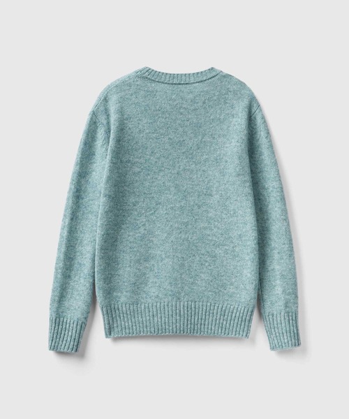 ユナイテッド カラーズ オブ ベネトン UNITED COLORS OF BENETTON. ヴァージンウール100％ラウンドネックニット・セーター ユナイテッド カラーズ オブ ベネトン UNITED COLORS OF