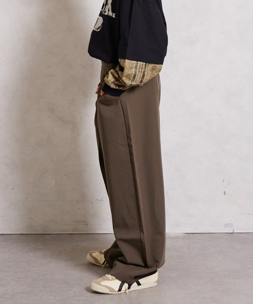 morse OUAT センターステッチパンツ スラックス セール】ワイド センターステッチ スラックス パンツ【PAIRMANON