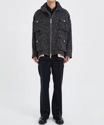 sulvamサルバム 23AW FANCY TWEED OVER BLOUSON sulvam/サルバム】FANCY TWEED OVER BLOUSON（ブルゾン）｜sulvam
