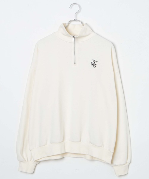 WEGO（ウィゴー）の「WEGO/ハーフジップBIGスウェット（スウェット・レディース・杢グレー/ピンク/ブラウン/オフホワイト/スミクロ/その他1/その他2/その他3/ブラック/その他4/ブルー/その他5・FREE）」の18枚目の写真