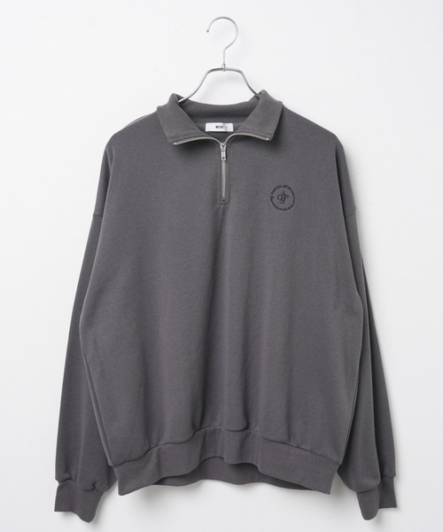 WEGO（ウィゴー）の「WEGO/ハーフジップBIGスウェット（スウェット・レディース・杢グレー/ピンク/ブラウン/オフホワイト/スミクロ/その他1/その他2/その他3/ブラック/その他4/ブルー/その他5・FREE）」の15枚目の写真