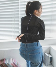 指ぬき配色メローシアータートル