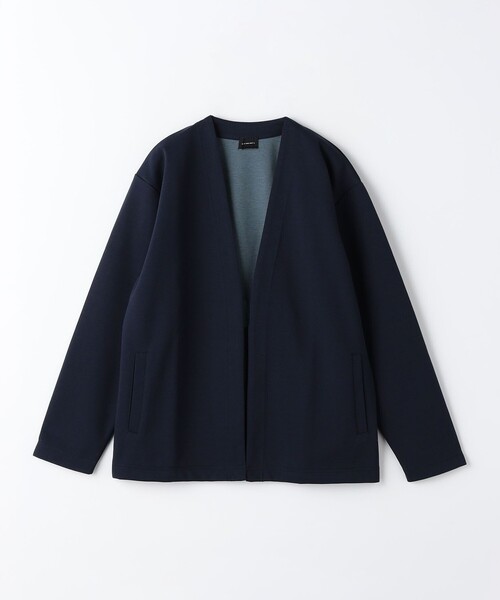 green label relaxing（グリーンレーベルリラクシング）の「Clean ダブルフェイス イージーカーディガン（カーディガン/ボレロ・メンズ・ピンク/ネイビー/グレー・L/S/M/XL）」の14枚目の写真