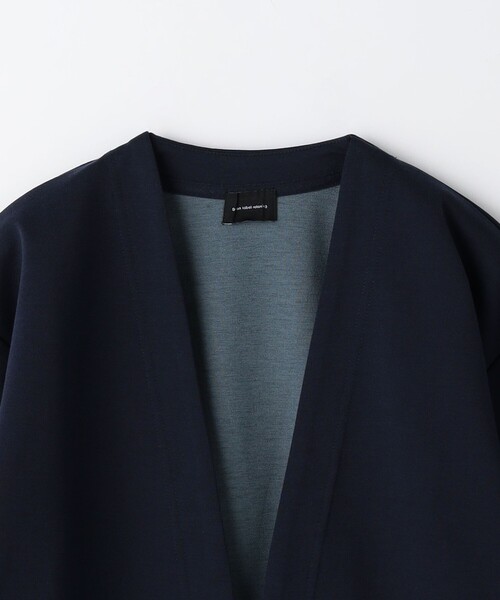 green label relaxing（グリーンレーベルリラクシング）の「Clean ダブルフェイス イージーカーディガン（カーディガン/ボレロ・メンズ・ピンク/ネイビー/グレー・L/S/M/XL）」の16枚目の写真