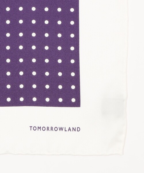 TOMORROWLAND (トゥモローランド)の「TOMORROWLAND シルク ドット ポケットチーフ(ポケットチーフ・メンズ・ブルー系その他2/ネイビー/グレー系その他2/パープル系その他2・FREE)」の6枚目の写真