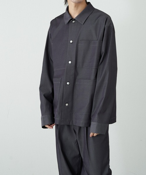 COLONY 2139（コロニートゥーワンスリーナイン）の「テックデニムカバーオール（カバーオール・メンズ・ブラック/ネイビー・MEDIUM/LARGE）」の3枚目の写真