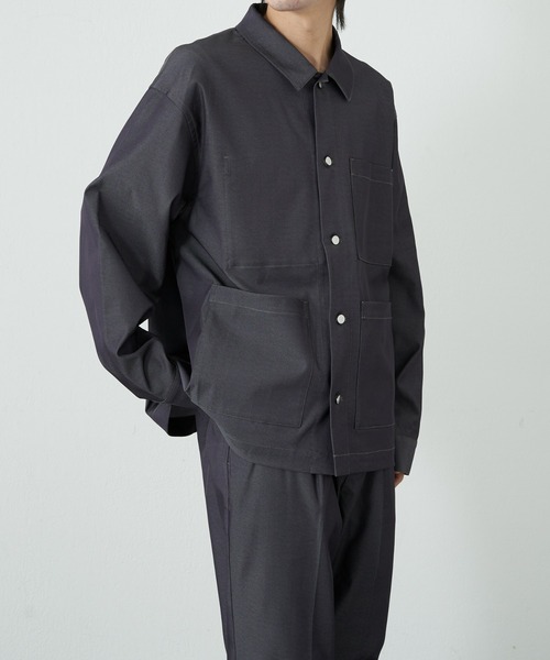 COLONY 2139（コロニートゥーワンスリーナイン）の「テックデニムカバーオール（カバーオール・メンズ・ブラック/ネイビー・MEDIUM/LARGE）」の4枚目の写真