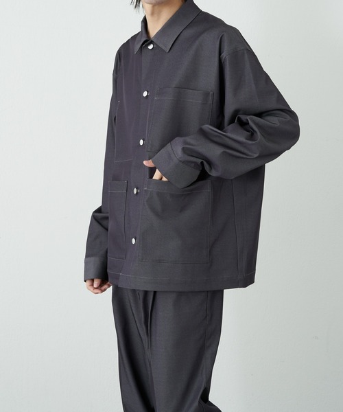 COLONY 2139（コロニートゥーワンスリーナイン）の「テックデニムカバーオール（カバーオール・メンズ・ブラック/ネイビー・MEDIUM/LARGE）」の5枚目の写真