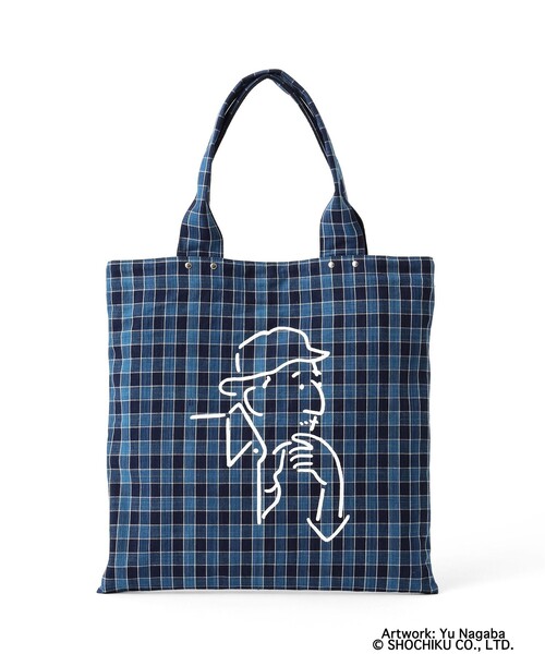 BEAMS JAPAN(ビームス ジャパン)の「小津安二郎監督 × BEAMS JAPAN / 松阪もめん 小津安二郎 映画 トートバッグ(トートバッグ・レディース・サックスブルー/ブルー・ONE SIZE)」の2枚目の写真
