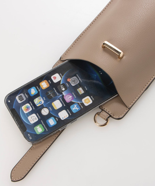 cache cache(カシュ カシュ)の「カシュカシュ cachecache / スマホショルダー付きラウンドショルダーバッグ(ショルダーバッグ・レディース・ホワイト系その他/ブラック/ベージュ系その他・FREE)」の12枚目の写真