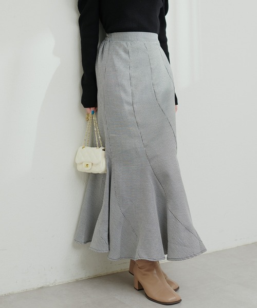 natural couture(ナチュラルクチュール)の「エスカルゴマーメイドスカート(スカート・レディース・その他1/その他2/グレー/ブラック系その他・FREE)」の21枚目の写真