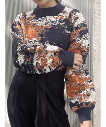 MURUA | ジャガードボトルネックニット【WEB限定】(ニット/セーター)