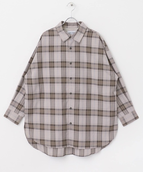 FORK&SPOON（フォークアンドスプーン）の「FORK&SPOON　TRチェックロングシャツ（シャツ/ブラウス・レディース・ネイビー/グレー系その他・1）」の21枚目の写真