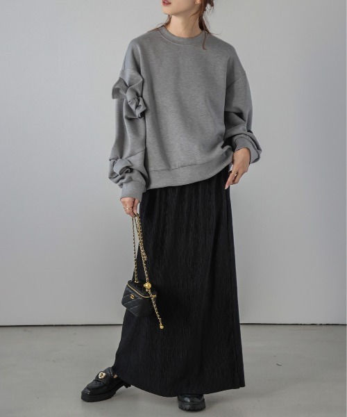 セール】立体リボンデザインプルオーバー（スウェット）｜SUGAR BISKET