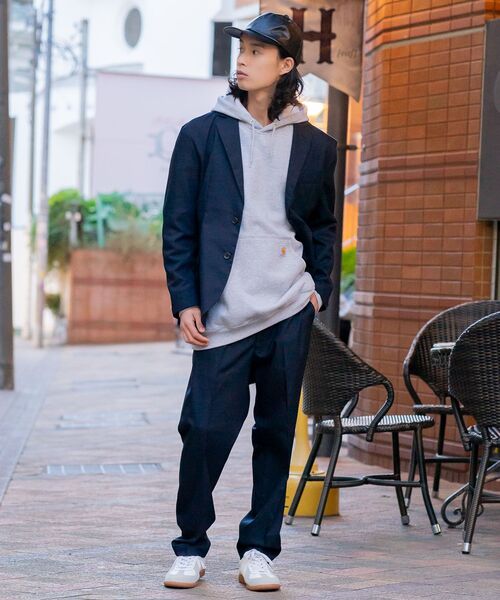 【BLUE STANDARD/ブルースタンダード】 ストレッチツイルテーラードジャケット イージーケア マシンウォッシャブル 防シワ 大人カジュアル 美シルエット ジャストサイズ 紺ジャケ（セットアップ）｜Blue Standard （ブルースタンダード）