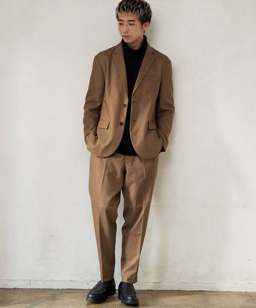 【BLUE STANDARD/ブルースタンダード】 ストレッチツイルテーラードジャケット イージーケア マシンウォッシャブル 防シワ 大人カジュアル 美シルエット ジャストサイズ 紺ジャケ（セットアップ）｜Blue Standard （ブルースタンダード）