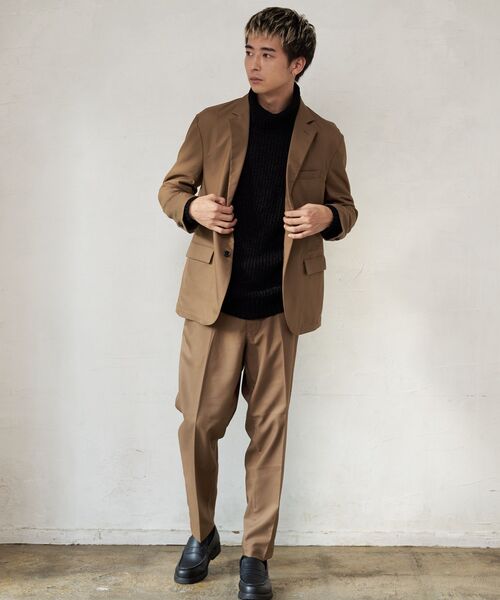 【BLUE STANDARD/ブルースタンダード】 ストレッチツイルテーラードジャケット イージーケア マシンウォッシャブル 防シワ 大人カジュアル 美シルエット ジャストサイズ 紺ジャケ（セットアップ）｜Blue Standard （ブルースタンダード）