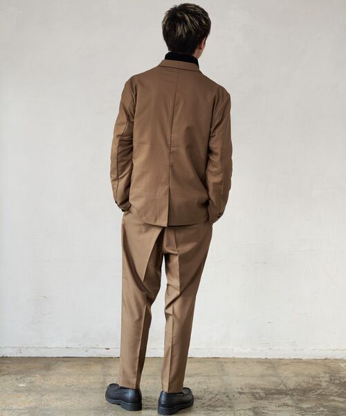 【BLUE STANDARD/ブルースタンダード】 ストレッチツイルテーラードジャケット イージーケア マシンウォッシャブル 防シワ 大人カジュアル 美シルエット ジャストサイズ 紺ジャケ（セットアップ）｜Blue Standard （ブルースタンダード）