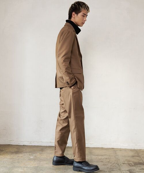 【BLUE STANDARD/ブルースタンダード】 ストレッチツイルテーラードジャケット イージーケア マシンウォッシャブル 防シワ 大人カジュアル 美シルエット ジャストサイズ 紺ジャケ（セットアップ）｜Blue Standard （ブルースタンダード）