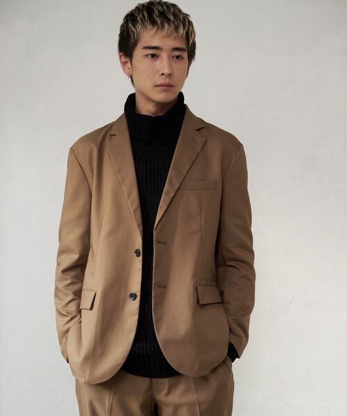 【BLUE STANDARD/ブルースタンダード】 ストレッチツイルテーラードジャケット イージーケア マシンウォッシャブル 防シワ 大人カジュアル 美シルエット ジャストサイズ 紺ジャケ（セットアップ）｜Blue Standard （ブルースタンダード）