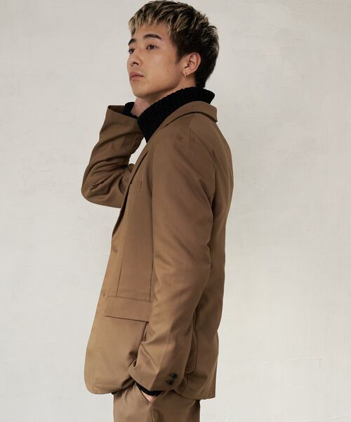 【BLUE STANDARD/ブルースタンダード】 ストレッチツイルテーラードジャケット イージーケア マシンウォッシャブル 防シワ 大人カジュアル 美シルエット ジャストサイズ 紺ジャケ（セットアップ）｜Blue Standard （ブルースタンダード）