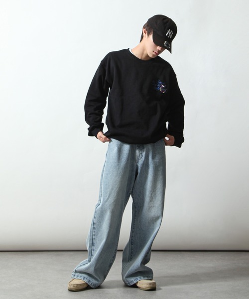AIRWALK(エアウォーク)の「【AIRWALK】 ワンポイント グラフィック 刺繍 クルーネック スウェット トレーナー(スウェット・メンズ・グレー/ダークグリーン/ブラック・LARGE/X-LARGE/MEDIUM)」の11枚目の写真