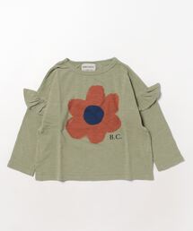 Big Flower ruffle T-shirt