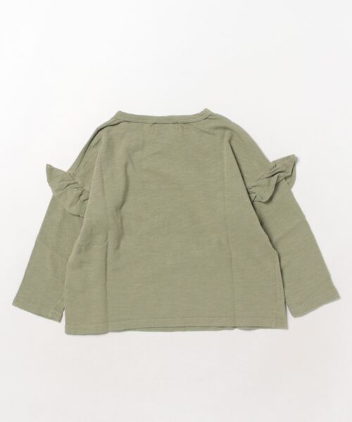 BOBO CHOSES（ボボショーズ）の「Big Flower ruffle T-shirt（Tシャツ/カットソー・キッズ・オフホワイト・2-3Y/6-8Y/4-5Y/8Y-10Y/10Y-12Y）」の2枚目の写真