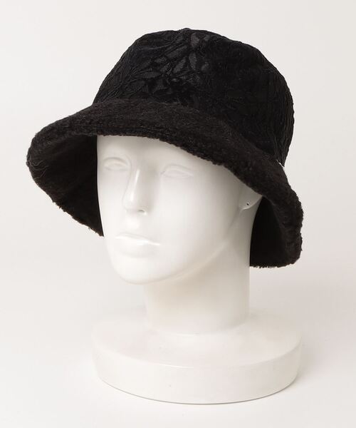 Sense of Grace(センスオブグレース)の「レース&ボア使い バケットハット(ハット・レディース・ブラック/ベージュ・FREE)」の5枚目の写真