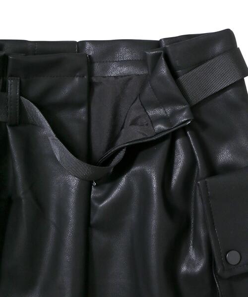 Figments（フィグメンツ）の「合皮カーゴミニスカート（スカート・レディース・ブラック・FREE）」の20枚目の写真