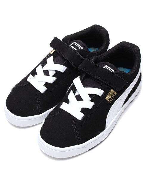 PUMA（プーマ）の「スウェードS V キッズ (KIDS)（スニーカー・キッズ・ブルー/レッド/ブラック・13cm/14cm/18.0cm/16.0cm/15.0cm/19.0cm/21.0cm/20.0cm/17.0cm/12cm）」の2枚目の写真