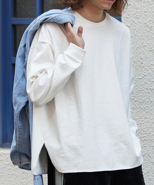 coca(coca)(コカ)の「ヘビーウェイトテールカットロンT(Tシャツ/カットソー・メンズ・ブラック/ホワイト/その他1・L/M)」の2枚目の写真