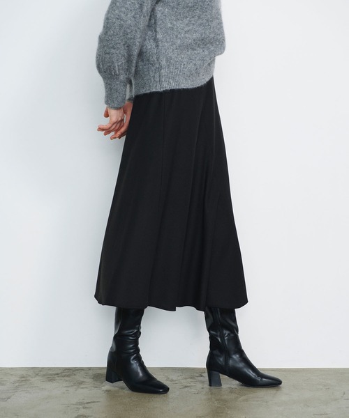 N.O.R.C（ノーク）の「カシミヤタッチフレアスカート（スカート・レディース・オフホワイト/ブラック・M/S）」の6枚目の写真