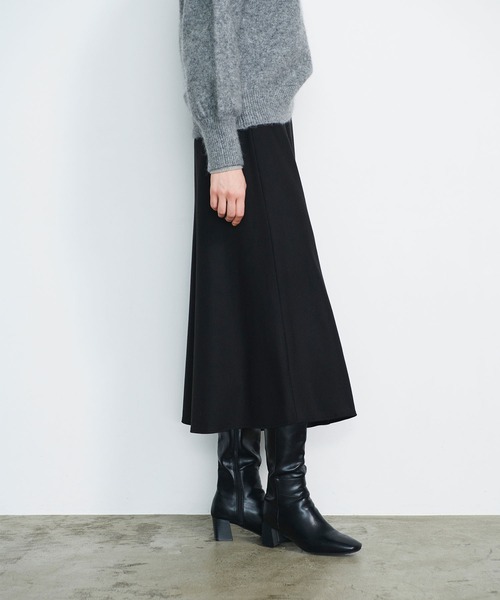 N.O.R.C（ノーク）の「カシミヤタッチフレアスカート（スカート・レディース・オフホワイト/ブラック・M/S）」の7枚目の写真