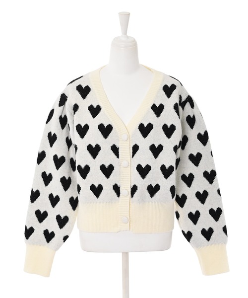 Narcissus（ナルシス）の「【Narcissus】ハートカーディガン（カーディガン/ボレロ・レディース・ホワイト/ブラック・FREE）」の8枚目の写真
