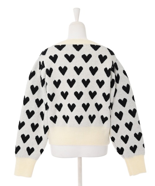 Narcissus（ナルシス）の「【Narcissus】ハートカーディガン（カーディガン/ボレロ・レディース・ホワイト/ブラック・FREE）」の9枚目の写真